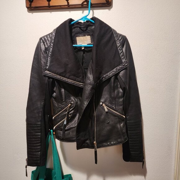 BCBGeneration Black Leather Moto Jacket - Picture 3 of 3